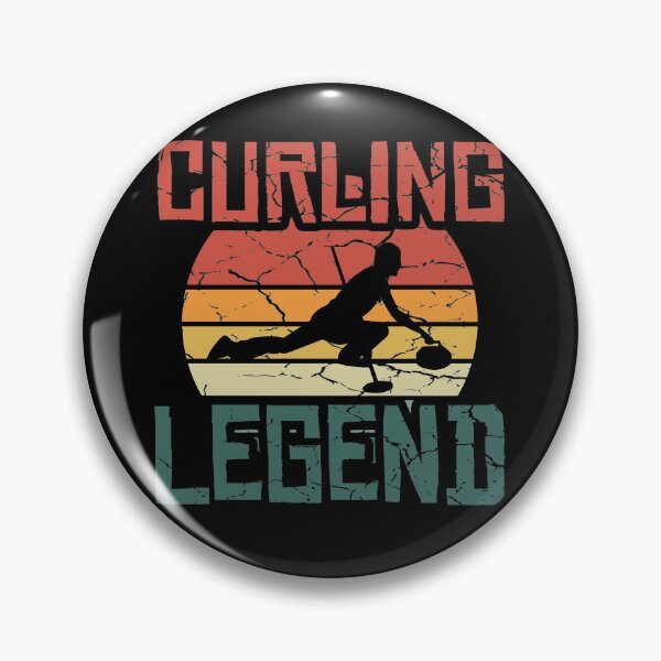 Item preview, Vintage Retro Distressed Curler Curling Legend t shirt designed and sold by Dan66.