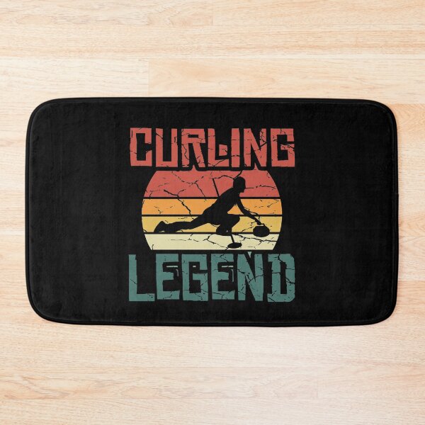 Item preview, Vintage Retro Distressed Curler Curling Legend t shirt designed and sold by Dan66.
