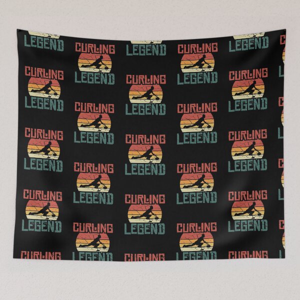Item preview, Vintage Retro Distressed Curler Curling Legend t shirt designed and sold by Dan66.