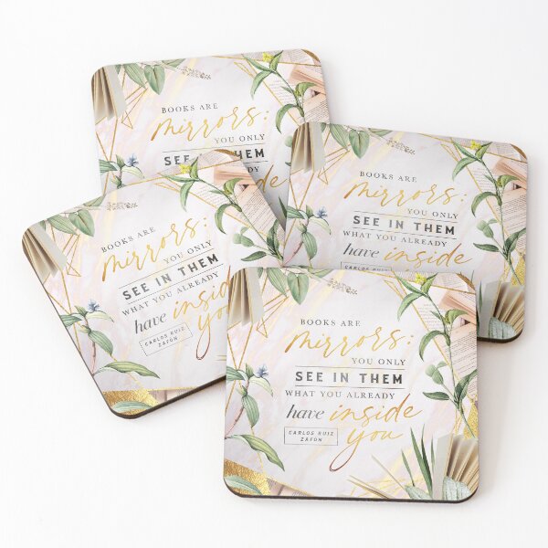 Item preview, Books are mirrors designed and sold by Stella Bookish Art.