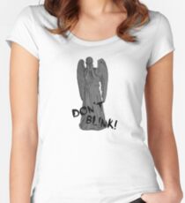 Don't Blink! Women's Fitted Scoop T-Shirt
