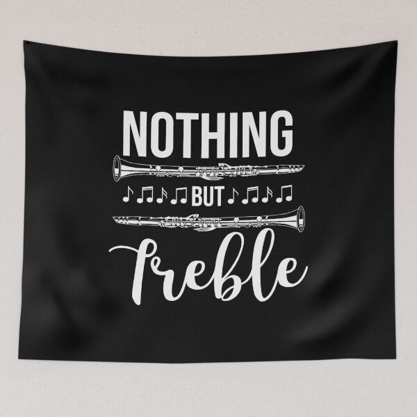 Item preview, Nothing But Treble Flute Wind Instrument Musician Gift designed and sold by haselshirt.
