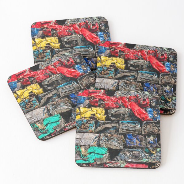 Item preview, Colorful Scrap Cars on Junkyard designed and sold by mhfoto.