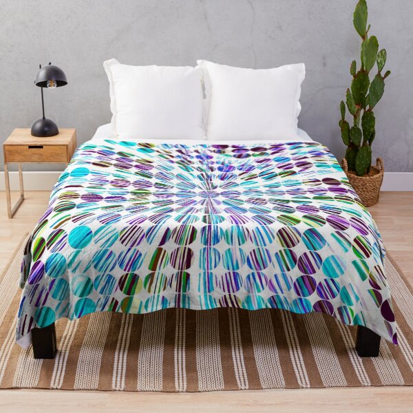 Item preview, blue and purple geometric circle pattern abstract background designed and sold by Mrvell.