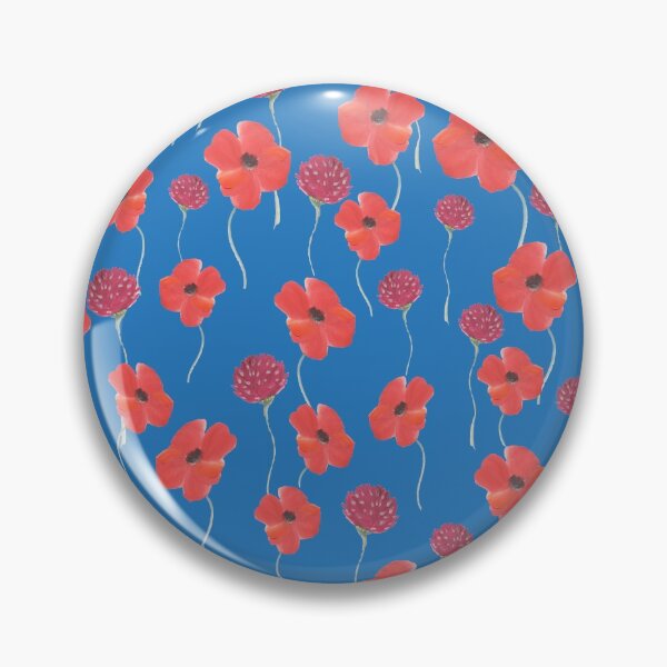 Aperçu de l'œuvre Bouquet de coquelicots et de trèfle dessinés à la main. créée et vendue par ivorry.