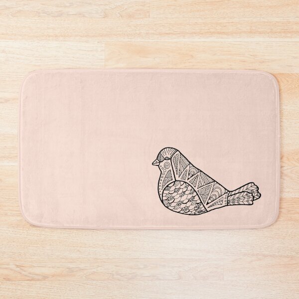 Item preview, Color Me Bird : Black on Peach designed and sold by Janelle Wourms.