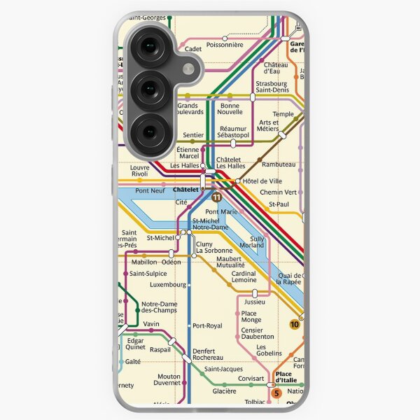 Item preview, Paris METRO Map designed and sold by ROBOTFACE T-Shirts.