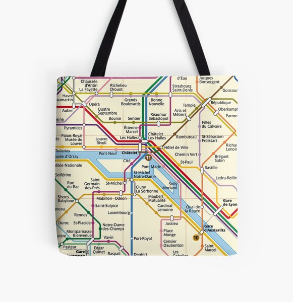 Item preview, Paris METRO Map designed and sold by ROBOTFACE T-Shirts.