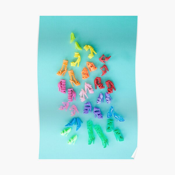 High Heeled Rainbow Poster