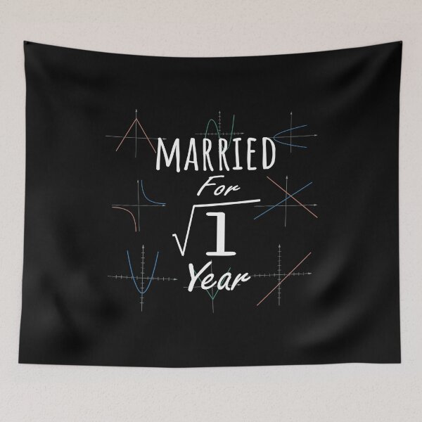 Item preview, Math 1st Anniversary Gift Married Square Root Of 1 Year design designed and sold by Grabitees.