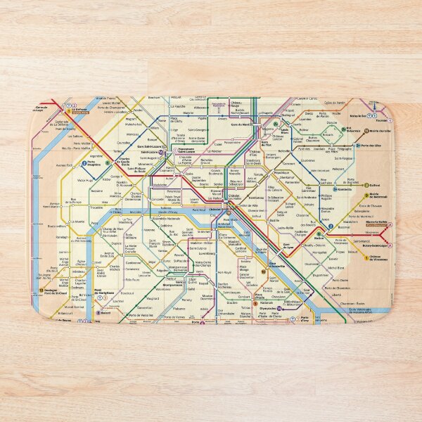 Item preview, Paris METRO Map designed and sold by ROBOTFACE T-Shirts.