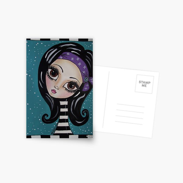 BIG EYED ART Postcard