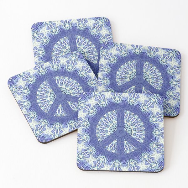 Item preview, Blue Peace Mandala Boho Chic A105 designed and sold by byNicol.