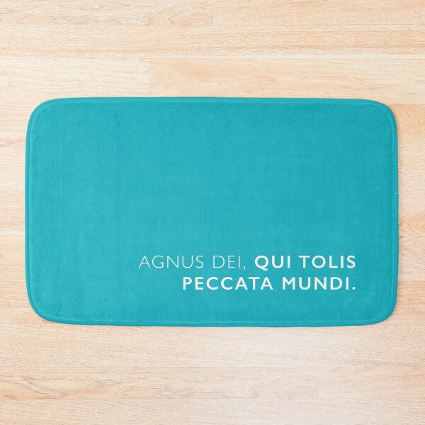 Item preview, Agnus dei, qui tolis peccata mundi, Catholic quote designed and sold by StudioCitrine.