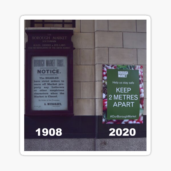 No Loitering, Keep 2 Metres Apart Sticker