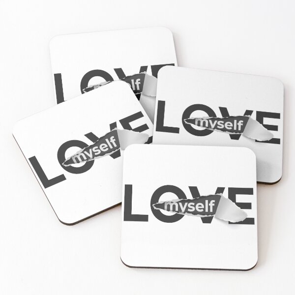 Item preview, Love myself slogan on ripped paper designed and sold by polkadotstshirt.