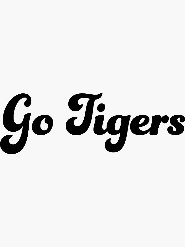 Tigers Handwriting Script Baseball Hat Tigers Football Fan 