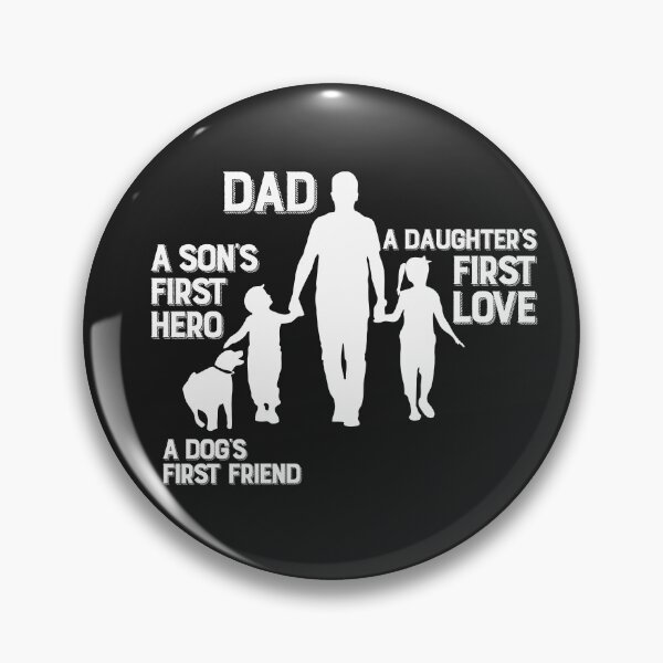 Artikelvorschau, Papa Son's First Hero Daughter's First Love Dogs erster Freund Lustiges Vatertagsgeschenk für Daddy entworfen und verkauft von alenaz.