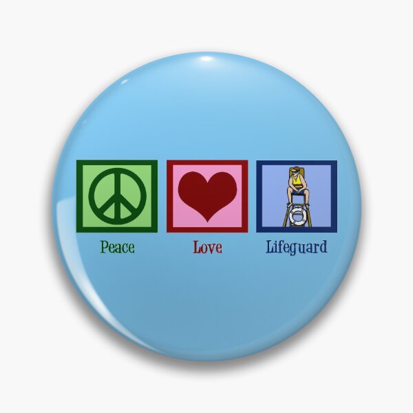Item preview, Peace Love Lifeguard designed and sold by Epic Love Designs.