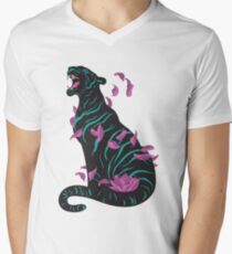 Black tiger Men's V-Neck T-Shirt