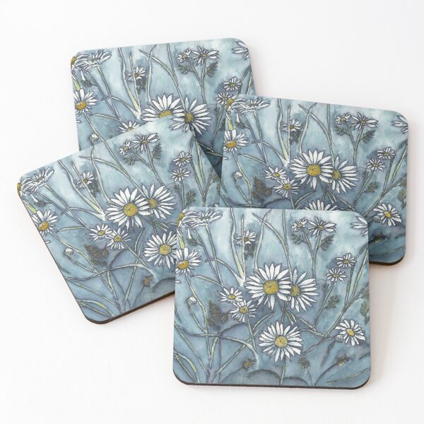 Item preview, Wild Daisies in Ink and Watercolor designed and sold by The Elderberry Blossom.