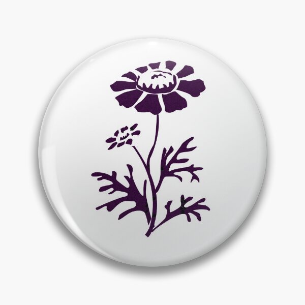 Item preview, Flower patterned purple designed and sold by Moonyflower.