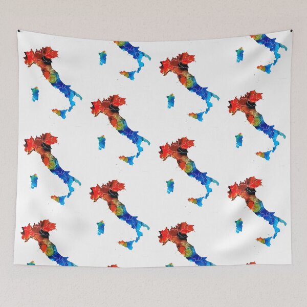 Item preview, Italy - Italian Map By Sharon Cummings designed and sold by Sharon Cummings Art.