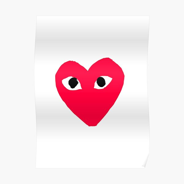 Cdg Heart Posters | Redbubble