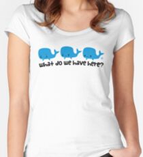Whale Whale Whale (Dark Text) Women's Fitted Scoop T-Shirt