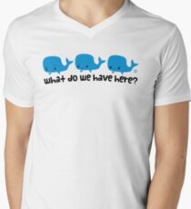 Whale Whale Whale (Dark Text) Men's V-Neck T-Shirt