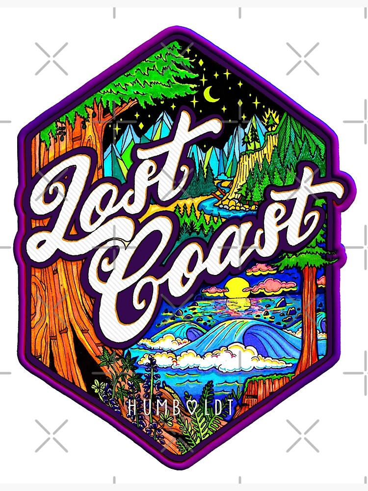 "Lost Coast" Poster for Sale by CattGDesigns Redbubble