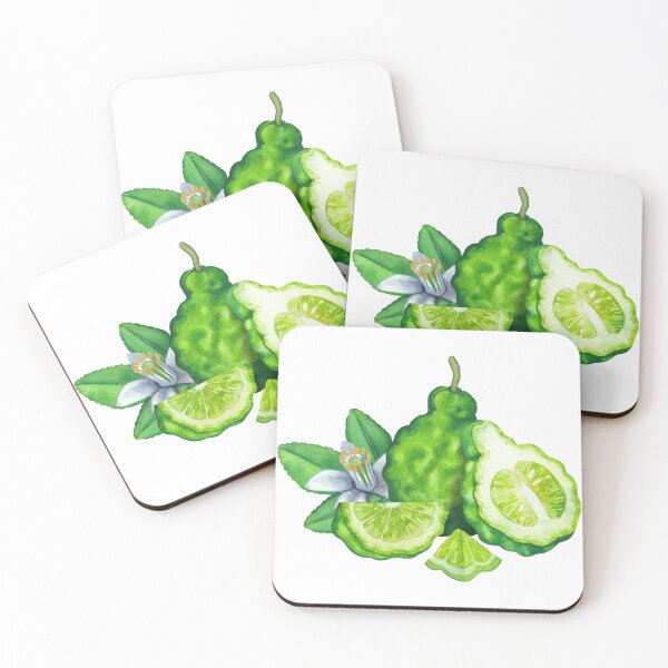 Item preview, Watercolor whole and sliced bergamot fruits, leaves and flower designed and sold by Ekaterina Glazkova.