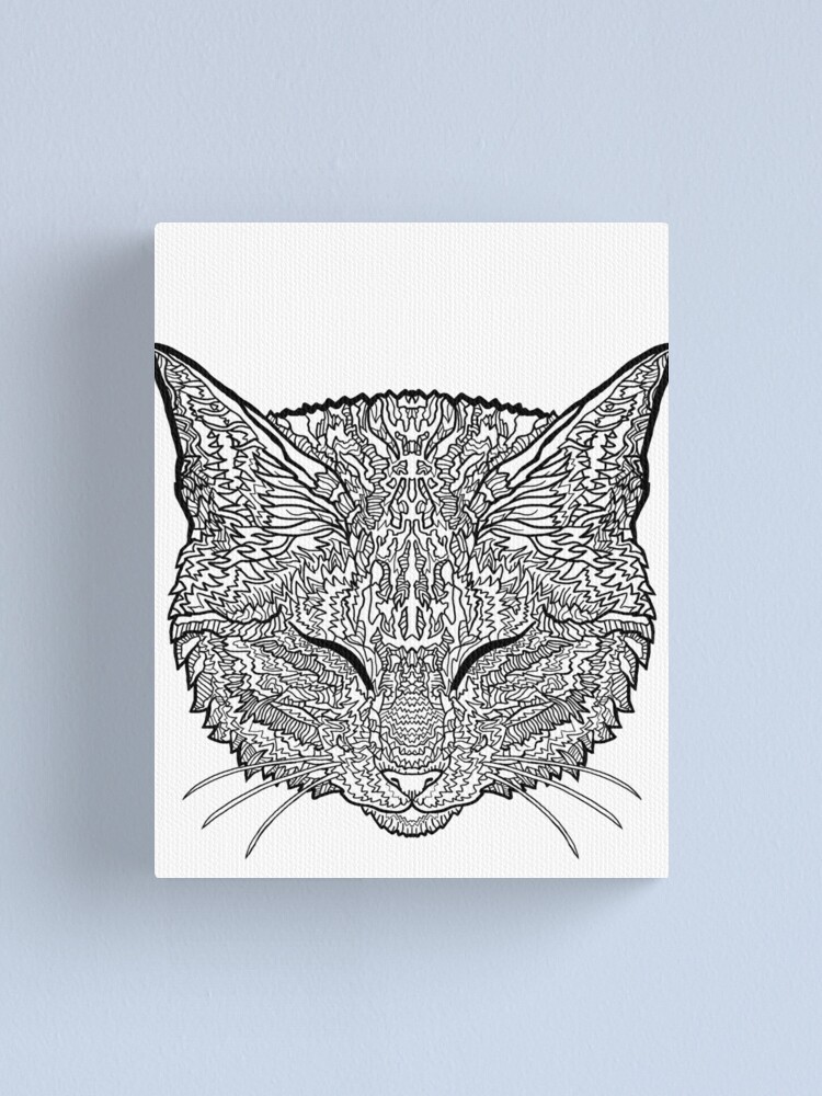 Download "Manx Cat - Complicated Coloring" Canvas Print by ...