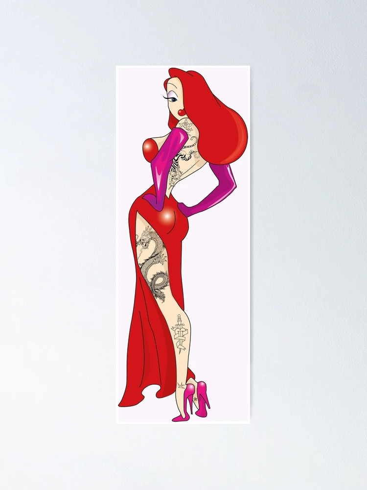 Jessica Rabbit, Tattooed Poster for Sale by boec gear