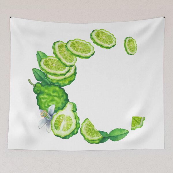 Item preview, Watercolor bergamot wreath. designed and sold by Ekaterina Glazkova.