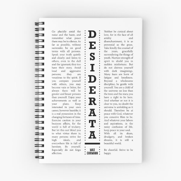 Item preview, Desiderata, Max Ehrmann - Typography Print 23 - Literary Poster designed and sold by Studio Grafiikka.