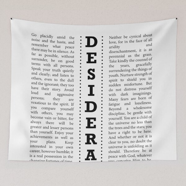 Item preview, Desiderata, Max Ehrmann - Typography Print 23 - Literary Poster designed and sold by Studio Grafiikka.