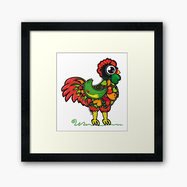 Famous Rooster #08 Framed Art Print