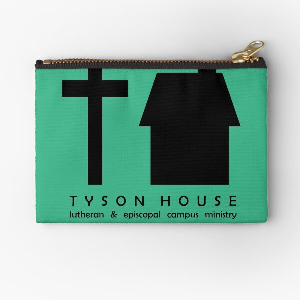 Tyson House Logo - Black Zipper Pouch