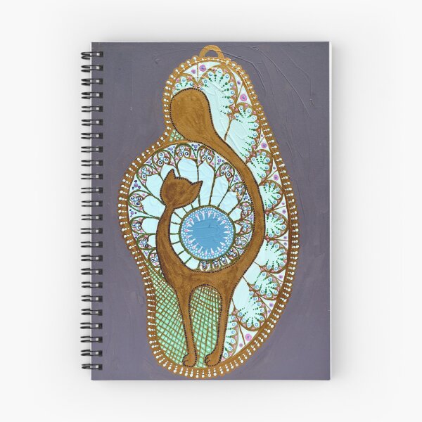 Item preview, Turquoise cat designed and sold by Paulina Dabrowska-Dorozynska.