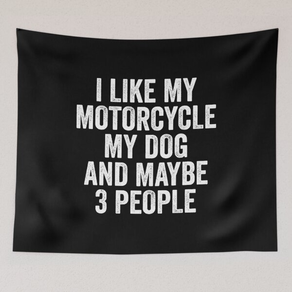 Item preview, I like My Motorcycle, Dog & Maybe 3 People Biker Gift designed and sold by haselshirt.