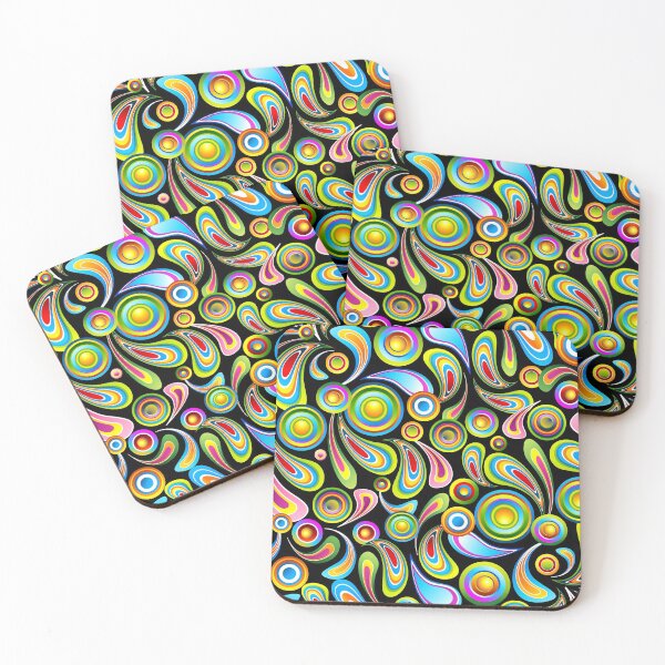 Item preview, Drops Psychedelic Abstract Pattern   designed and sold by BluedarkArt.