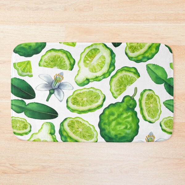 Item preview, Collection of watercolor bergamot fruits, leaves and flower designed and sold by Ekaterina Glazkova.