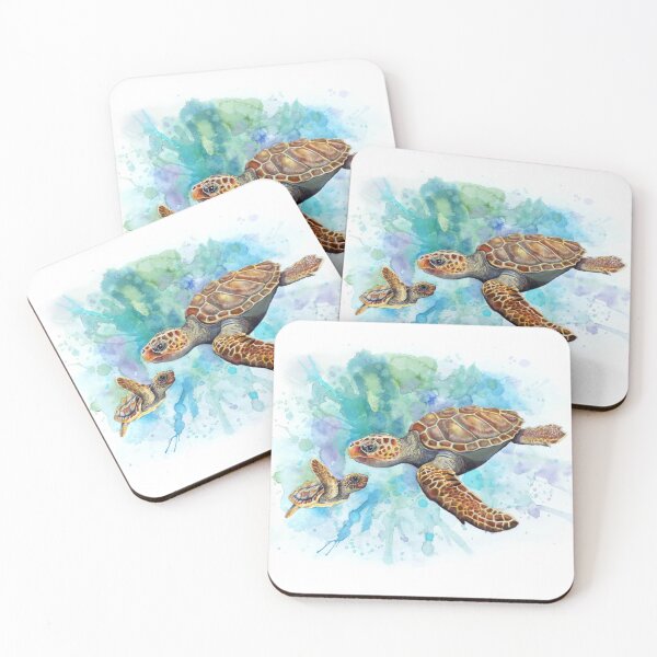 Item preview, Turtles Watercolour Splash designed and sold by Inky Paige.