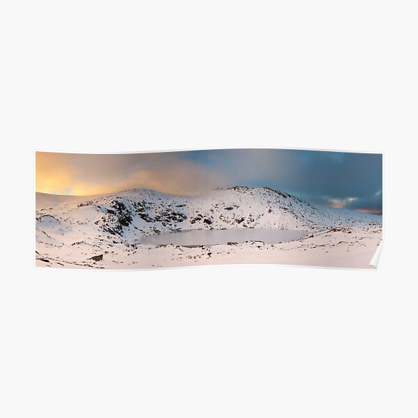 Winter finds Blue Lake, Kosciuszko National Park, NSW, Australia Poster