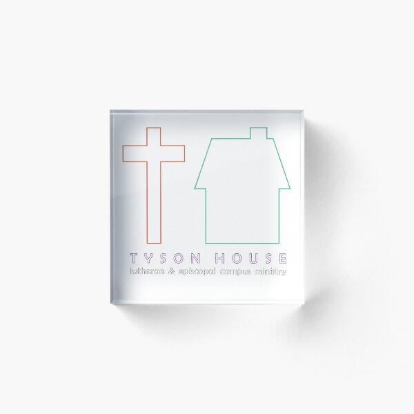 Tyson House logo - outlines Acrylic Block