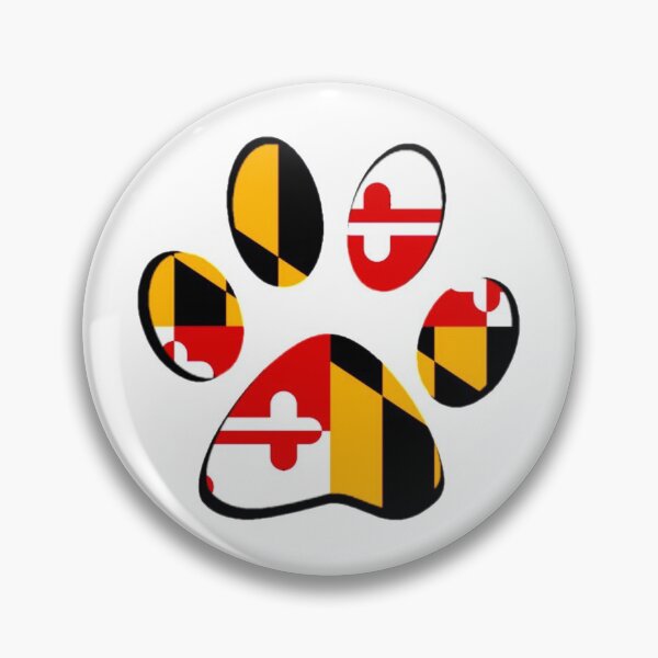 Item preview, Maryland State Flag Doggy Paw Silhouette  designed and sold by Mark Jesus-Allen.