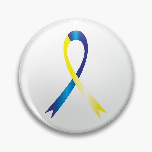 Item preview, Blue & Yellow Awareness Ribbon designed and sold by crgraphicdesign.