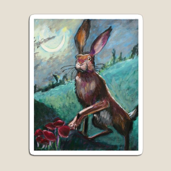 Rabbit Under the Moon Magnet