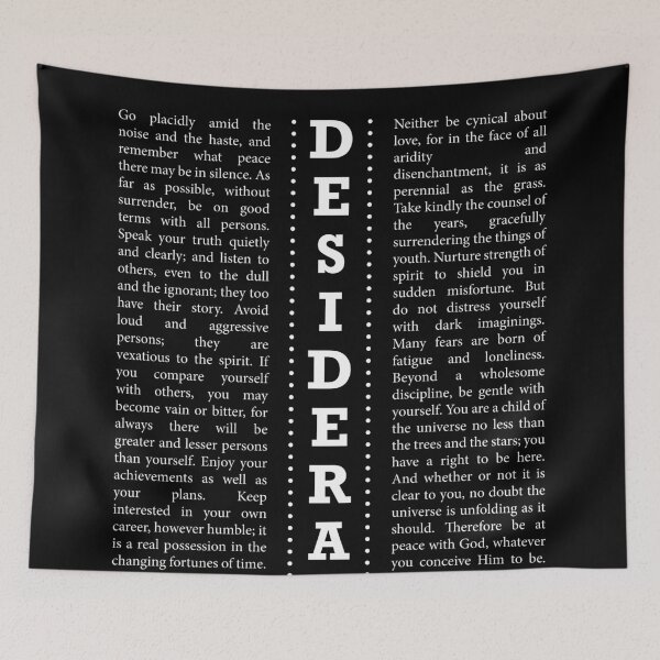 Item preview, Desiderata, Max Ehrmann - Typography Print 25 - Literary Poster designed and sold by Studio Grafiikka.
